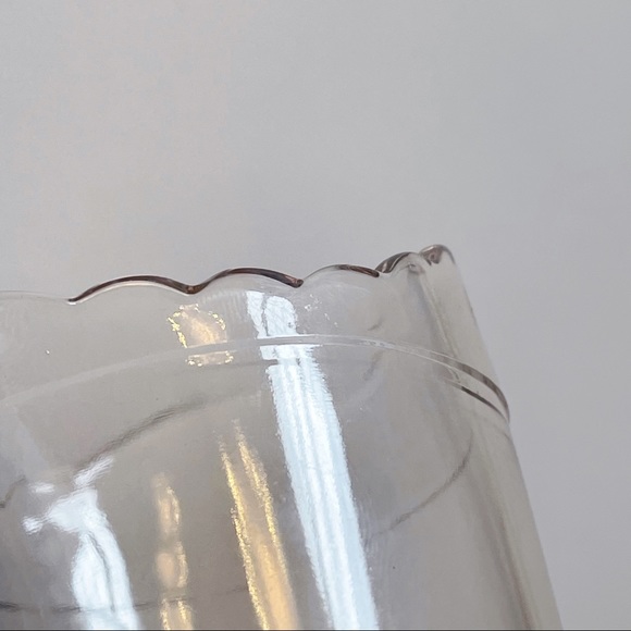 Vintage Scalloped Edge Clear Glass Mini Pitcher - Picture 15 of 16